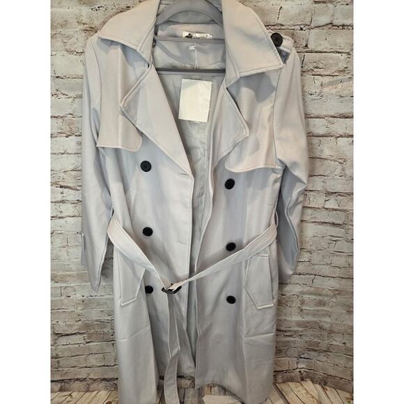 Unbranded Jackets & Blazers - Jiepotu Rain Jacket Womens Size Small With Belt NWT